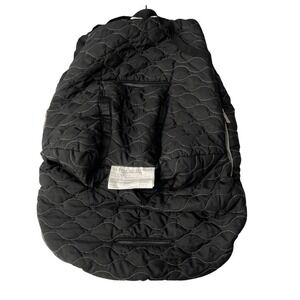 JJ Cole Bundle Me Car Seat Stroller Bunting Bag Black Wind Water Resistant